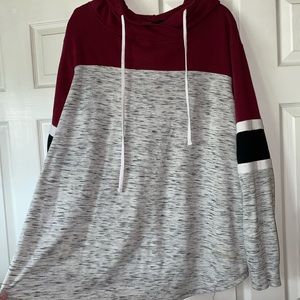 Long sleeve lightweight hoodie
